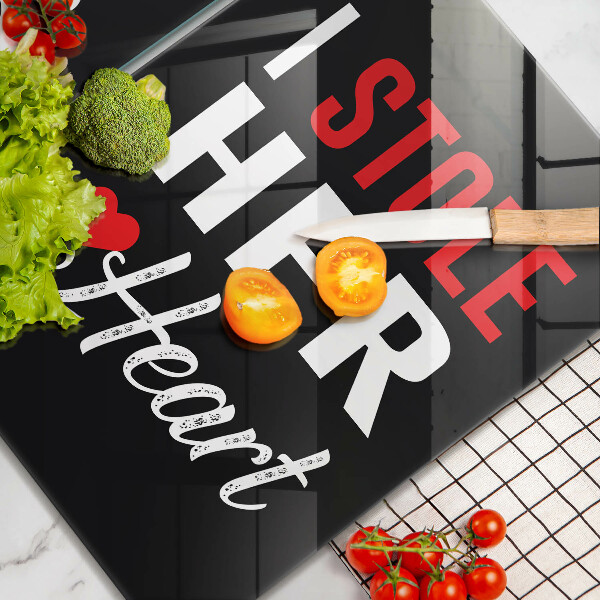 Chopping board Inscription, sentence, pattern