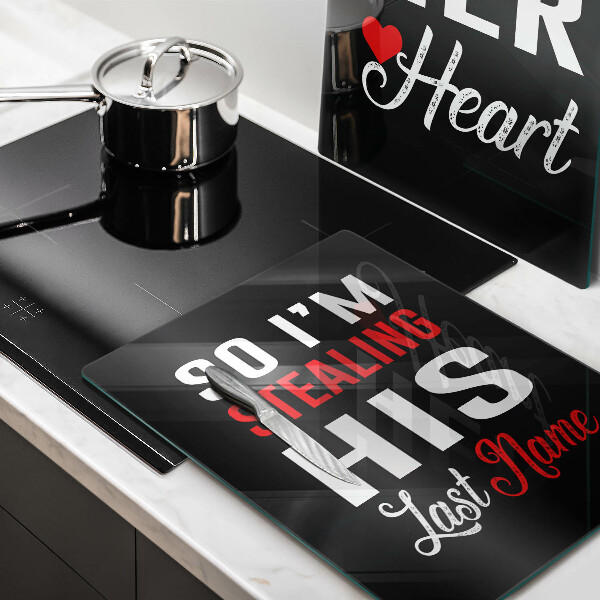 Chopping board Inscription, sentence, pattern