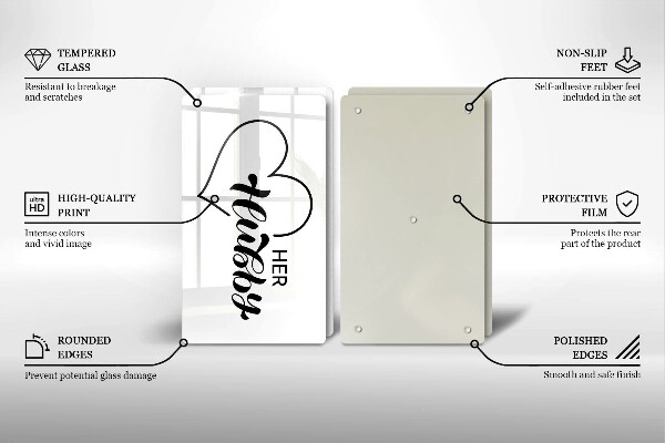 Chopping board Inscription, sentence, pattern