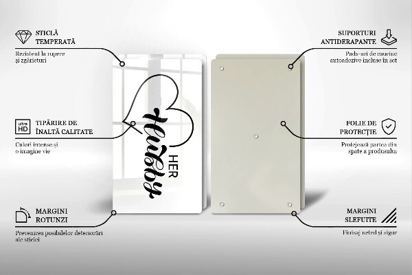 Chopping board Inscription, sentence, pattern