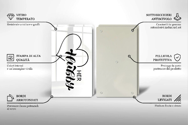Chopping board Inscription, sentence, pattern