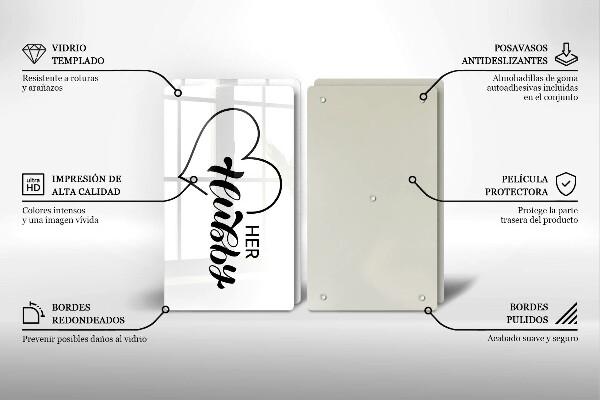 Chopping board Inscription, sentence, pattern