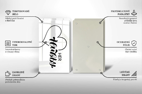 Chopping board Inscription, sentence, pattern