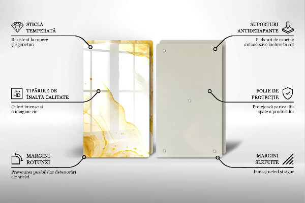 Chopping board Golden abstraction