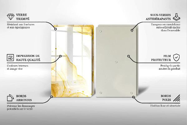 Chopping board Golden abstraction