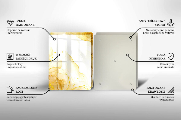 Chopping board Golden abstraction