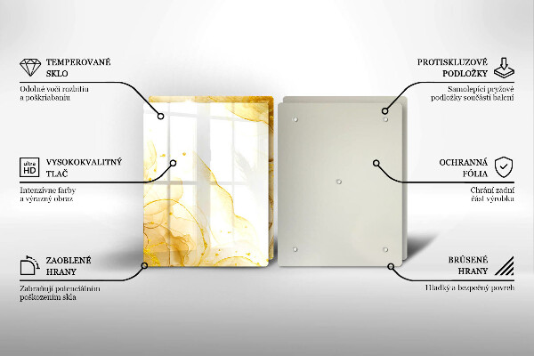 Chopping board Golden abstraction