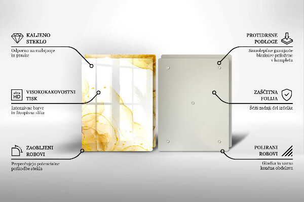 Chopping board Golden abstraction