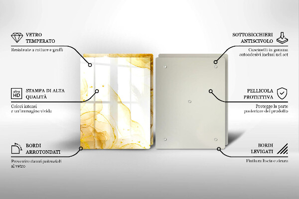 Chopping board Golden abstraction