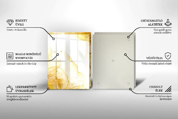 Chopping board Golden abstraction