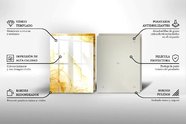 Chopping board Golden abstraction