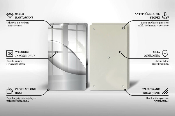 Chopping board Abstraction Design lines