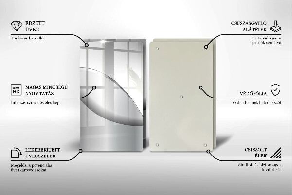 Chopping board Abstraction Design lines