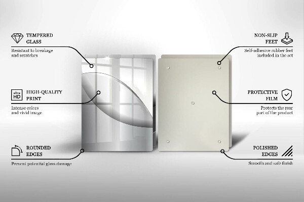 Chopping board Abstraction Design lines