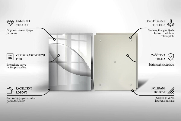 Chopping board Abstraction Design lines