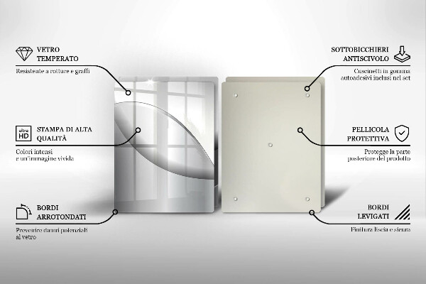 Chopping board Abstraction Design lines