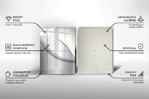 Chopping board Abstraction Design lines