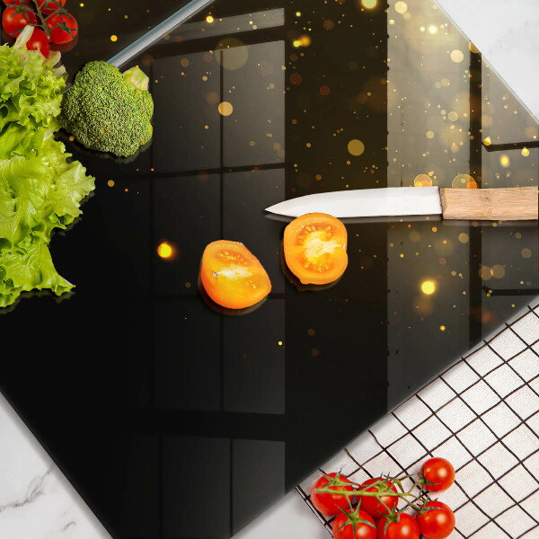 Chopping board Golden glitter