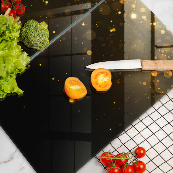 Chopping board Golden glitter