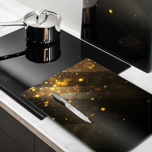 Chopping board Golden glitter