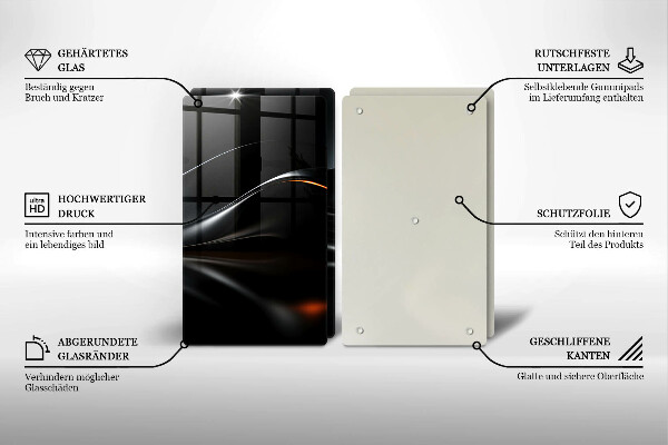 Chopping board 3D design abstraction