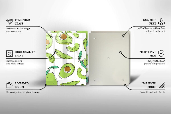 Chopping board Avocado and pear