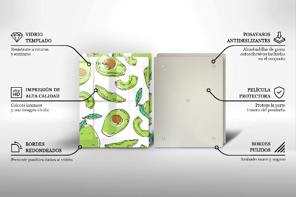 Chopping board Avocado and pear