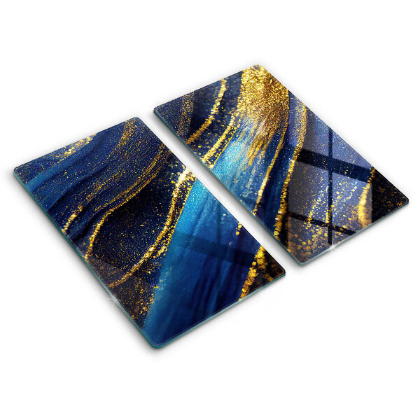 Chopping board Navy blue abstraction