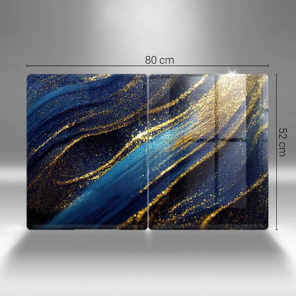 Chopping board Navy blue abstraction