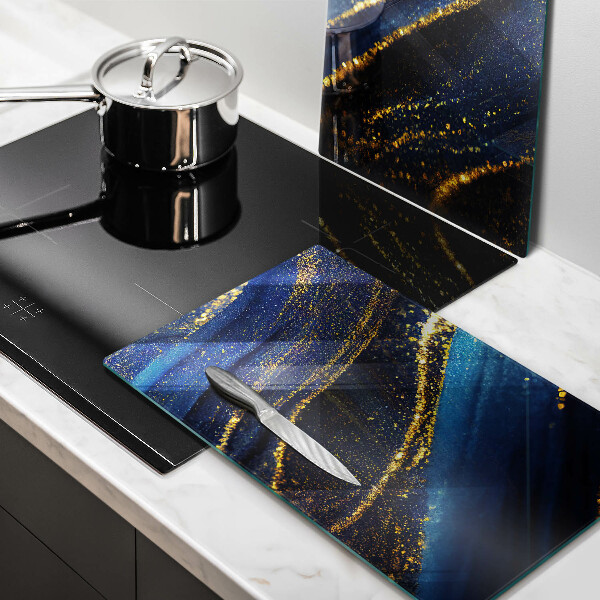 Chopping board Navy blue abstraction