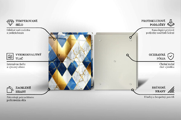 Chopping board Golden Rombs Marble