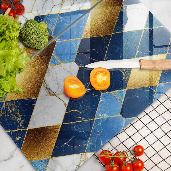Chopping board Golden Rombs Marble