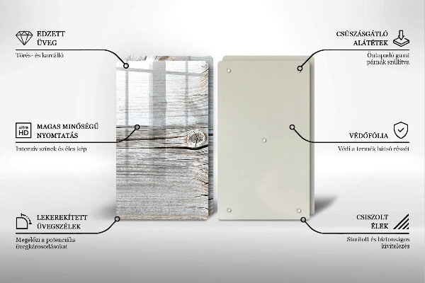 Chopping board Bright wood structure