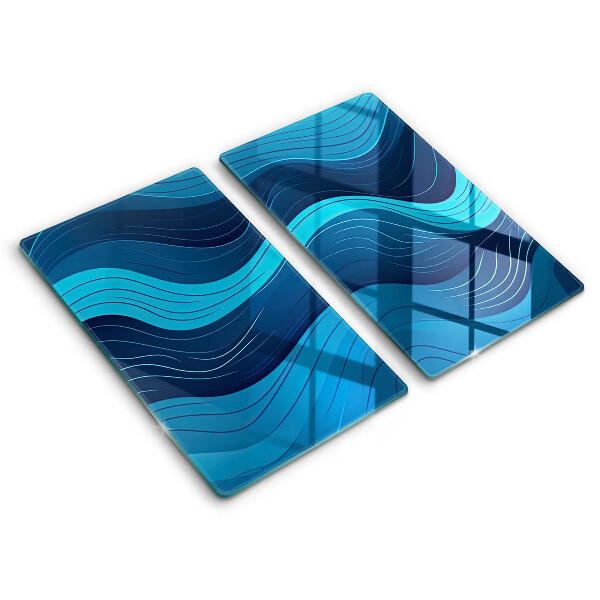 Chopping board Abstract waves