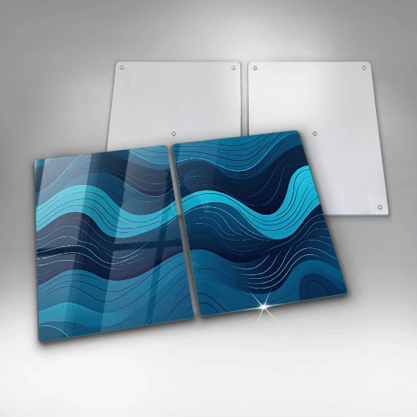 Chopping board Abstract waves