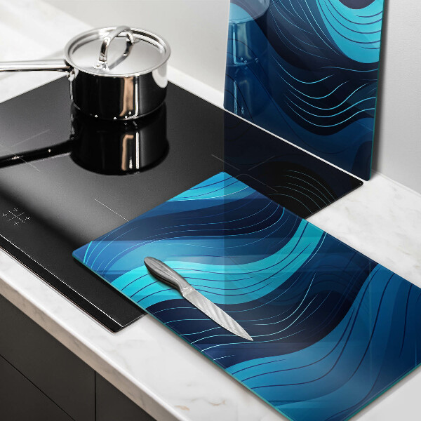 Chopping board Abstract waves