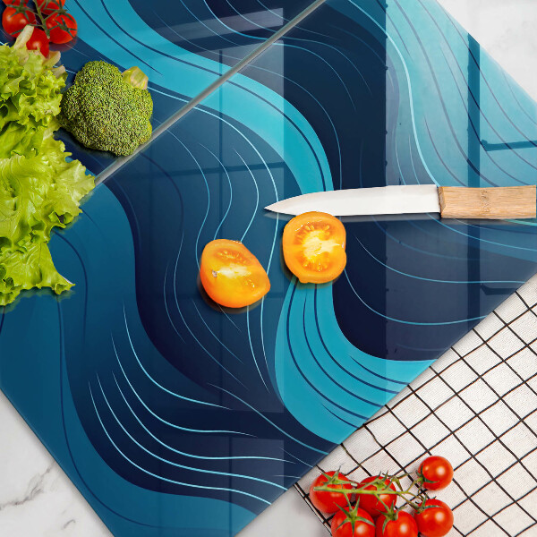 Chopping board Abstract waves