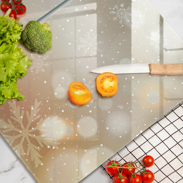 Chopping board Snowflakes