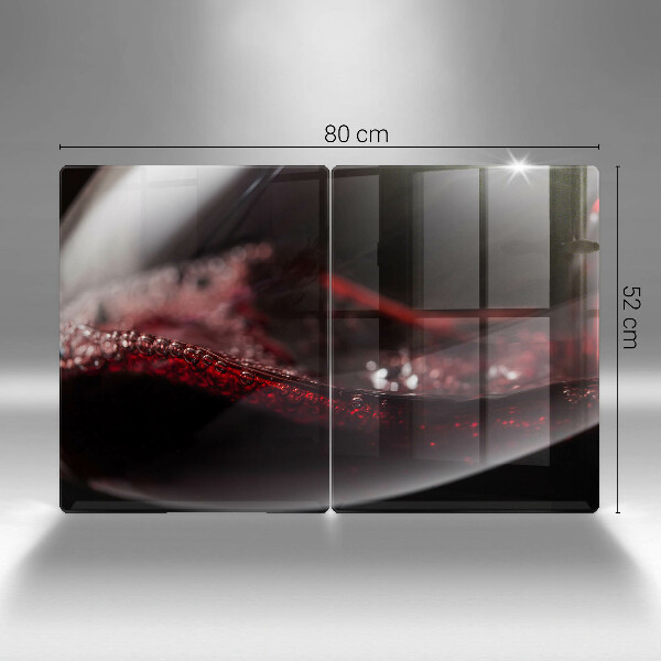 Chopping board Red wine glass