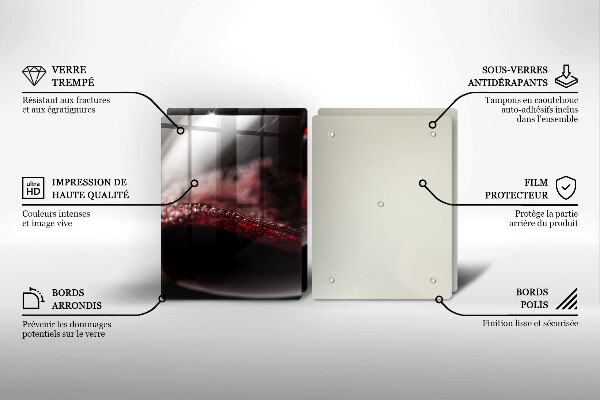 Chopping board Red wine glass