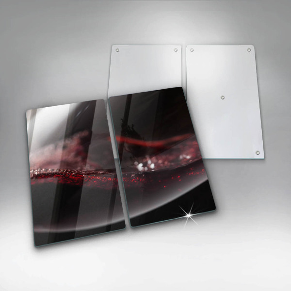 Chopping board Red wine glass