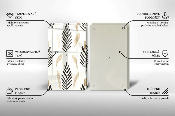 Chopping board Boho plants