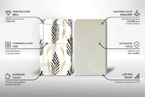 Chopping board Boho plants