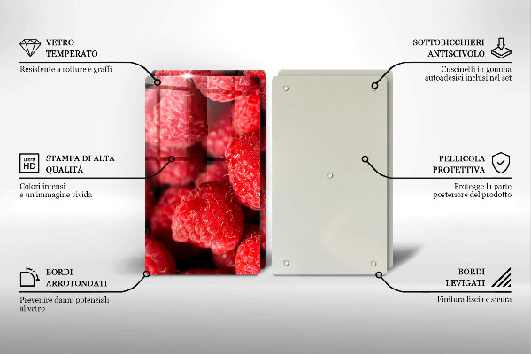 Chopping board Raspberry fruit