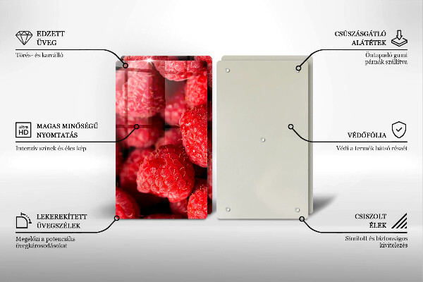 Chopping board Raspberry fruit