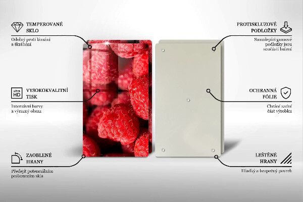 Chopping board Raspberry fruit