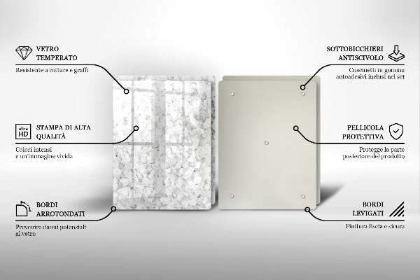 Chopping board Salt crystals