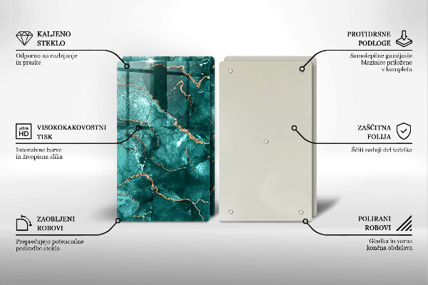 Chopping board Blue marble