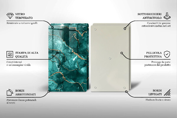 Chopping board Blue marble