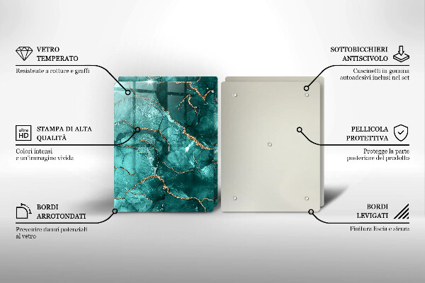 Chopping board Blue marble